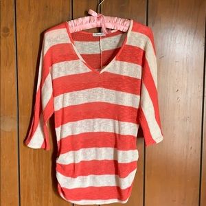 Ambiance Pink and Cream Top